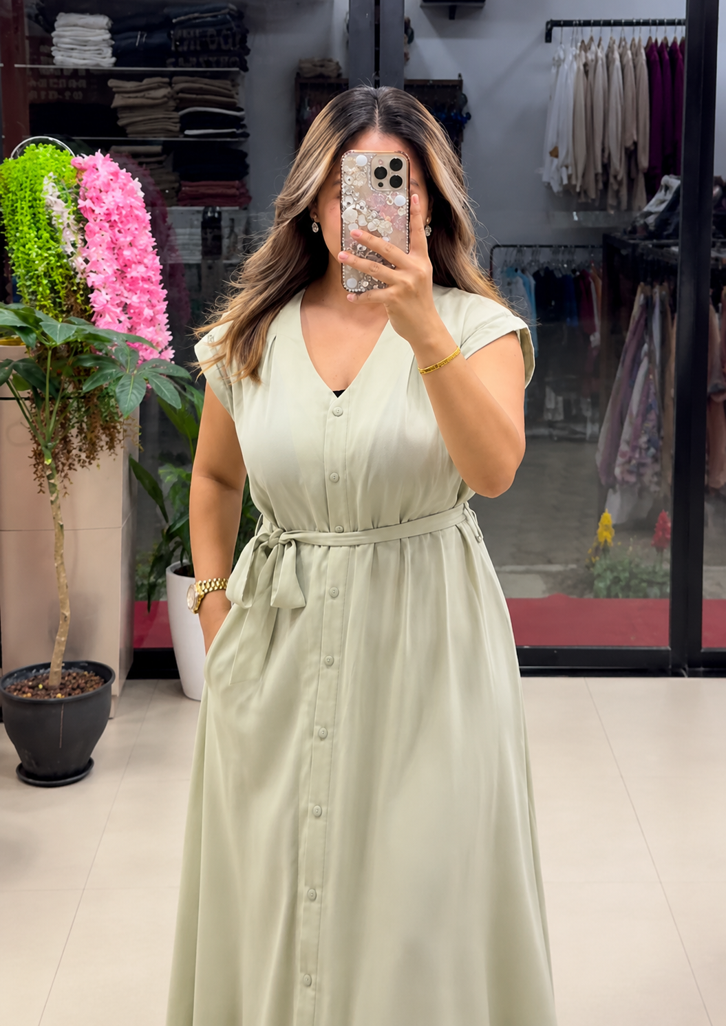 Pista Color Women's Soft Rayon A-Line Maxi Dress