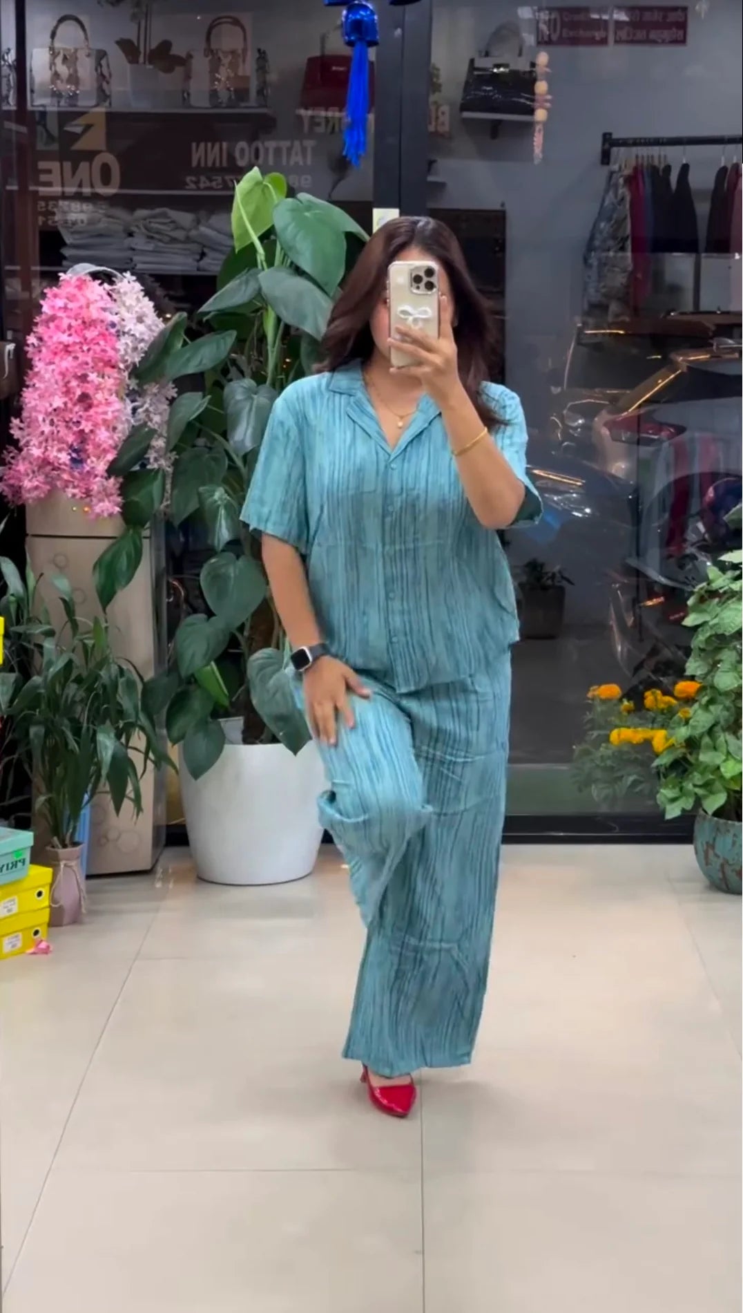 Sky Pure Linen Co-ord Set