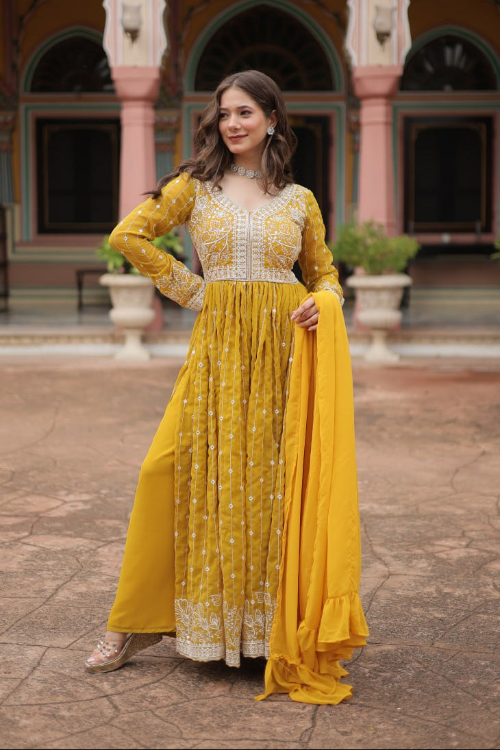 Designer Kurti Plazzo Set