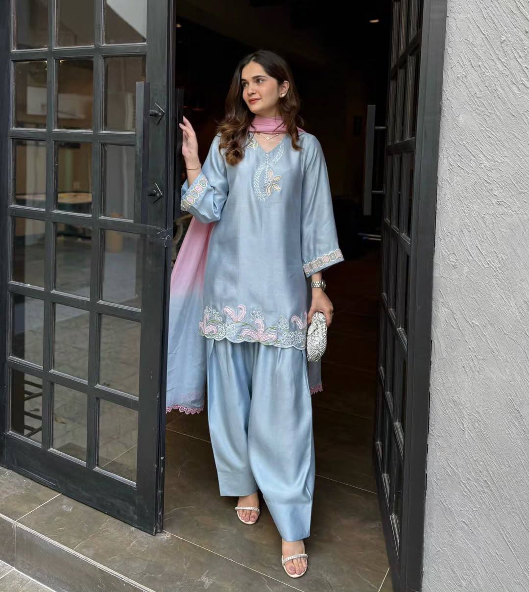 Sky Blue Kurta Set