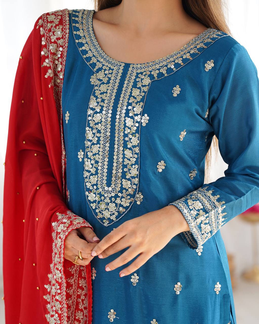 Blue Designer Kurta Set