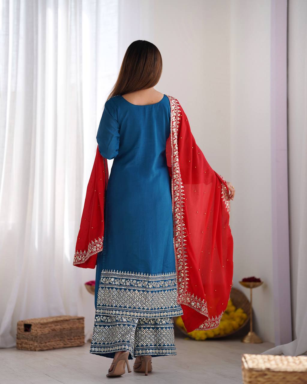 Blue Designer Kurta Set