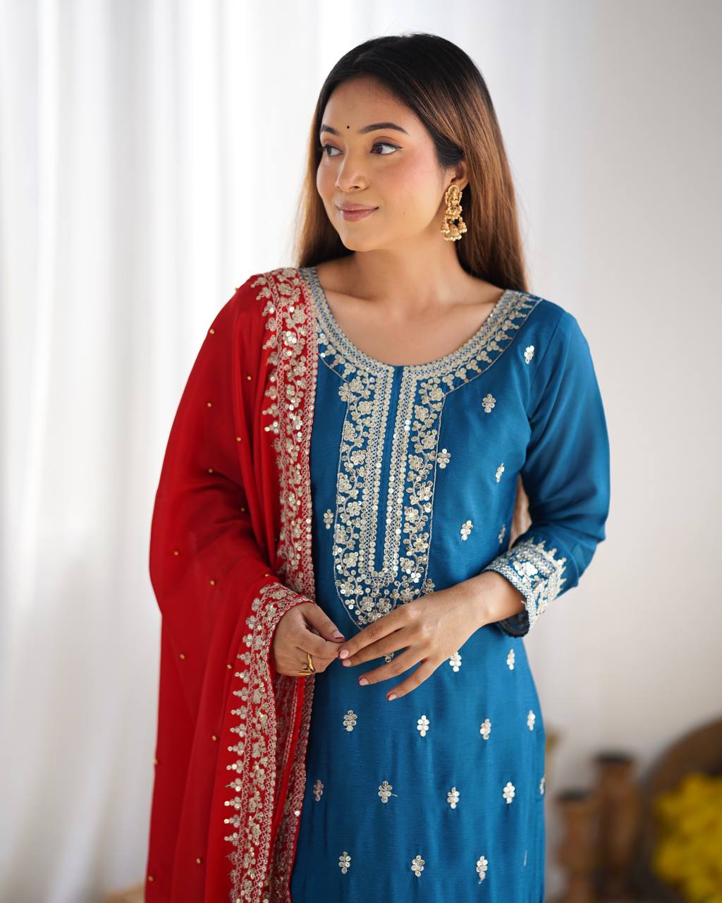 Blue Designer Kurta Set