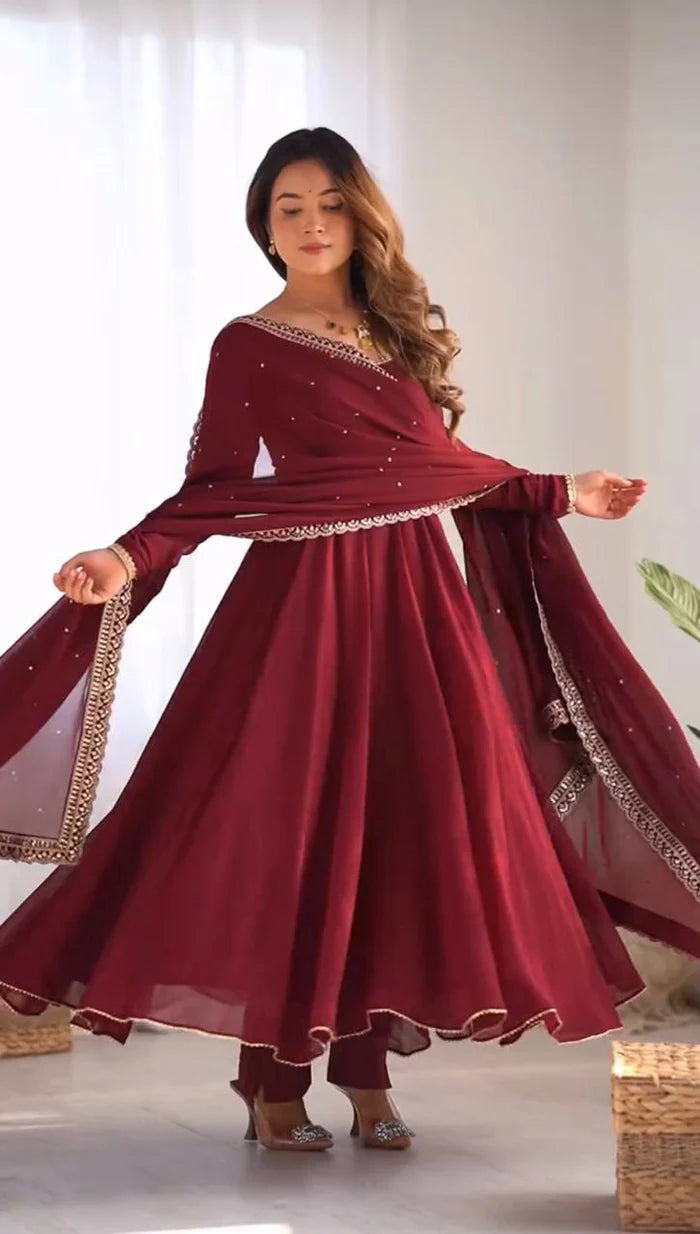 Premium Designer Anarkali Suit Set