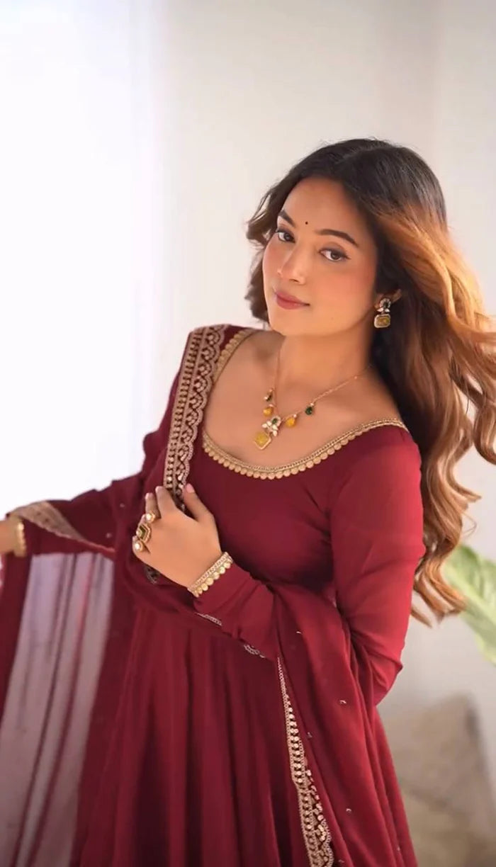 Premium Designer Anarkali Suit Set