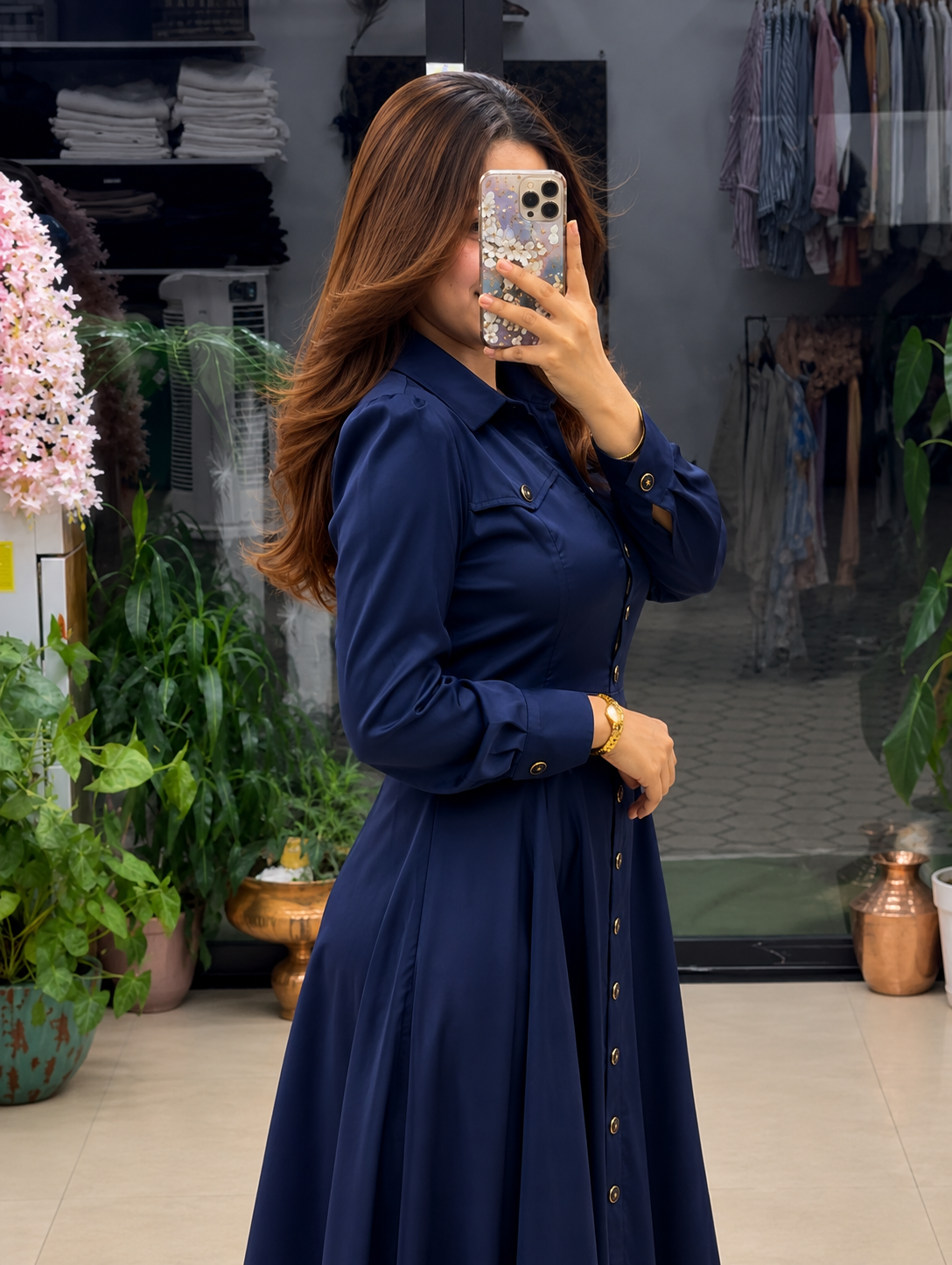 Navy Blue Designer Dress for Women
