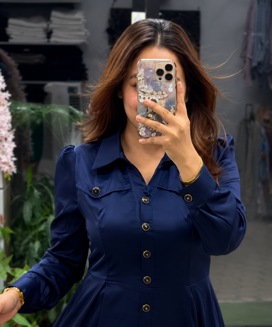 Navy Blue Designer Dress for Women