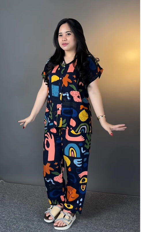 Designer Lycra Co Ord Set