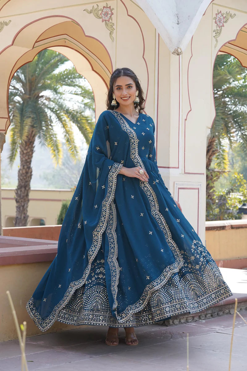 Premium Readymade Anarkali with Dupatta Set