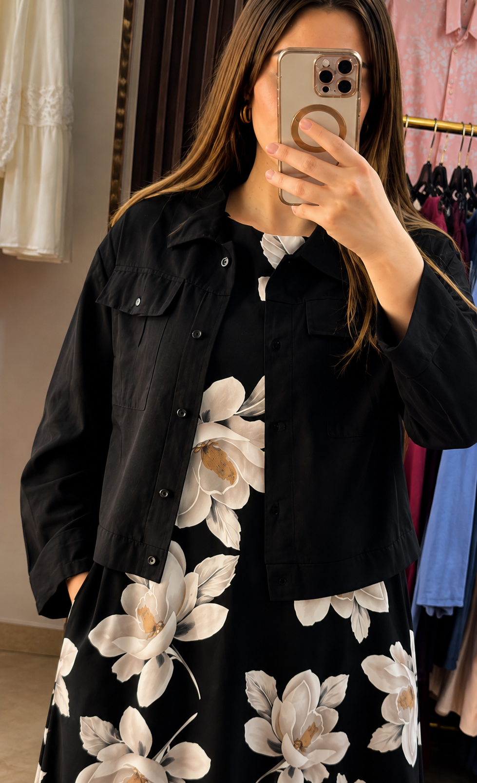 Black Premium Floral Co-Ord Set