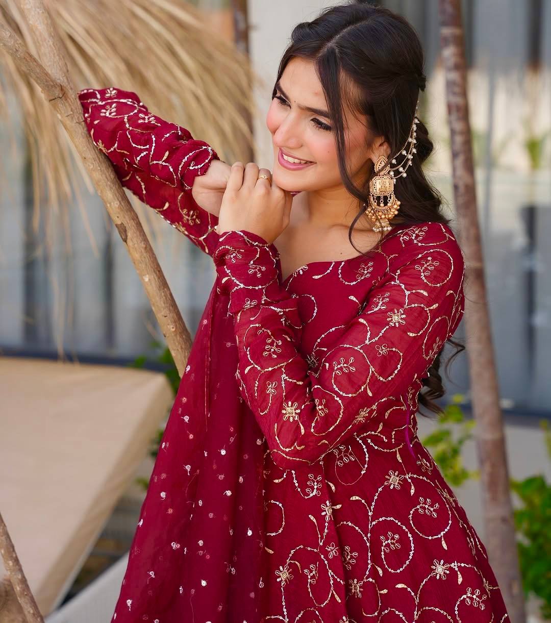 New Wedding Wear Premium Designer Anarkali Set