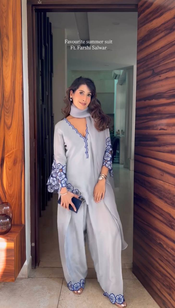 Launching our premium farshi plazzo set where elegance meets comfort