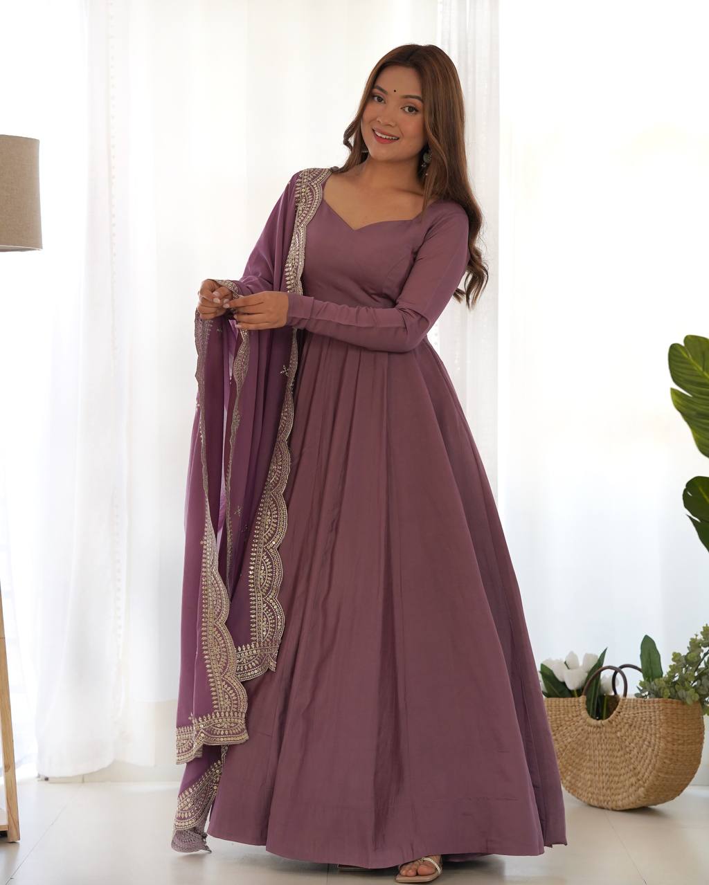 Pink Designer Anarkali Suit
